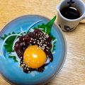 えいてぃえいと's cooksnap of when they made ＊クジラ（マグロ）のユッケ＊.