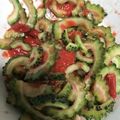なつきよう's cooksnap of when they made ゴーヤのさっぱり梅和え(大葉、鰹節入り).