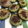 Hanachan13's cooksnap of when they made 簡単でくせになる♪ゴーヤの肉詰め.