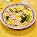 もみたん☆'s cooksnap of when they made 濃厚❤エビとつるむらさきのクリームパスタ.