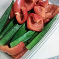 のりこったん's cooksnap of when they made トマトとおくらのお浸し.