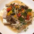 ローディーはぴ's cooksnap of when they made 蒸し鶏と豆腐のたっぷり野菜香味ソース.