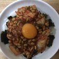 かおり♡♡♡'s cooksnap of when they made キムチ納豆まぜうどん.