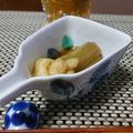 ダイナマイト漆黒's cooksnap of when they made ずいきと松山揚げの含め煮.