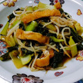 nococokuu's cooksnap of when they made チンゲン菜ともやしときざみあげの炒め物.