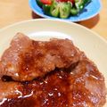 Ｕ子310's cooksnap of when they made 簡単で柔らかい☆豚肉の生姜焼き♥.
