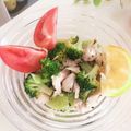 kpえもん♪'s cooksnap of when they made ブロッコリーと鶏のササミの塩レモンサラダ.
