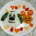 ぺったらこ☆'s cooksnap of when they made １歳お誕生日☆わんわんうーたんプレート☆.