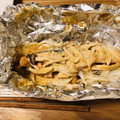 朝はカフェオレ's cooksnap of when they made 簡単♡鮭ときのこの味噌マヨホイル焼き.