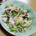 ねこのおかあさん☆'s cooksnap of when they made ささみ きゅうり ちくわのさっぱり和え.