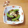 Newチヨコっと♪'s cooksnap of when they made 茄子とスナップエンドウの胡麻味噌炒め.