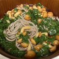 yummy?'s cooksnap of when they made モロヘイヤとなめこの 冷たいぶっかけそば.