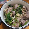 クックN3XI88☆'s cooksnap of when they made 砂肝とほうれん草の塩炒め●ビールと♡.