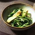 misatona's cooksnap of when they made 銀座『たか田』水菜とお揚げのおひたし.