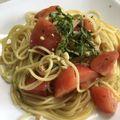 おーべるじゅ's cooksnap of when they made トマトとバジルの冷製パスタ.