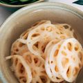Chico・・☆'s cooksnap of when they made レンジ１分酢蓮根。おせち雛祭りちらし寿司.