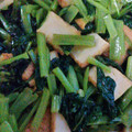 クック10PK8Q☆'s cooksnap of when they made きのこたっぷり☆小松菜と厚揚げごま油和え.