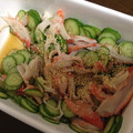 akko♪（＾＾）♪'s cooksnap of when they made 簡単♡きゅうりとカニカマの酢の物.