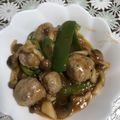 みみりん♪♪'s cooksnap of when they made 生姜たっぷり肉団子の野菜炒め.