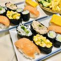 ryumi58's cooksnap of when they made ✿皆で作ろぅ♬常備食でお好み軍艦寿司✿.