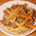 クックXF2PNF☆'s cooksnap of when they made 常備菜 ごぼうの牛肉入りきんぴら.