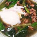 梨夜☆'s cooksnap of when they made 小松菜とひき肉のもつ煮風スープ.