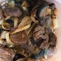 shelly616's cooksnap of when they made たまねぎとナスの牛カルビ炒め☆.