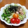 msft5632's cooksnap of when they made ツナとオクラの深煎りごまサラダうどん.