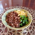カフェドチワワ♡'s cooksnap of when they made ２色どんぶり.