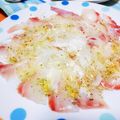 しまあか's cooksnap of when they made 簡単！激うま！！サーモンのカルパッチョ☆.