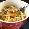 クック8WZJAG☆'s cooksnap of when they made 簡単コンポタ☺️カルボナーラ風パスタ❤️.
