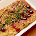 k0taRow's cooksnap of when they made ちょぼ焼き　フライパンでたこ焼き風.