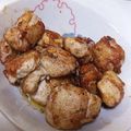 わかポン☆'s cooksnap of when they made やみつき♡鮭の白子ガリバタ醤油焼き.