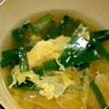 ☆megunyan☆'s cooksnap of when they made ニラ玉スープ(和風醤油だし味).