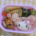 ｻｲｺﾍﾞｱ's cooksnap of when they made キャラ弁♡着ぐるみクマのキティちゃん♡.