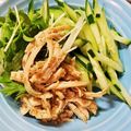 ☆きりんちゃん☆'s cooksnap of when they made きゅうりと胡麻だれ鶏むね肉のサラダ.