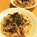 ちいちい116's cooksnap of when they made めんつゆバター第三弾！！簡単きのこパスタ.