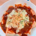 ☆３匹の子ぶた☆'s cooksnap of when they made ハヤシライスリメイク！パングラタン(笑).