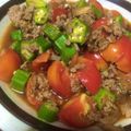 わかぞ～'s cooksnap of when they made トマトとおくらの麻婆.