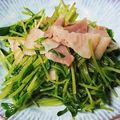 しぶみきちゃん's cooksnap of when they made 豆苗とベーコンのレンチン１分♫♬.