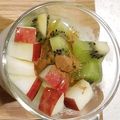 min☆___'s cooksnap of when they made シナモン香る♪りんごとキウイのヨーグルト.