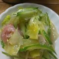 凪なぎ's cooksnap of when they made うちの定番☆レタスと生ハムのサラダ.