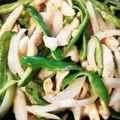 料理初心者あぃ☆'s cooksnap of when they made 鶏むね肉とピーマンの深煎りごま炒め.