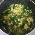 かな0574's cooksnap of when they made 簡単！小松菜中華スープ.