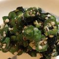 ローディーはぴ's cooksnap of when they made 材料3つで美味しいオクラの胡麻和え.