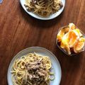 sanachibi's cooksnap of when they made 鯖の水煮缶で作る和風レモンパスタ.