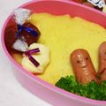 なななな♡MaMa's cooksnap of when they made ❀オムライス弁当にケチャップ添えて❀.
