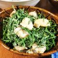 低カロ探検隊's cooksnap of when they made おかひじきとボイル海老のマヨ醤油和え.
