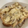 らたらん's cooksnap of when they made バナナマーマレードチーズトースト♡.