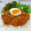 そられも's cooksnap of when they made サバ缶とプチトマトのドライカレー.